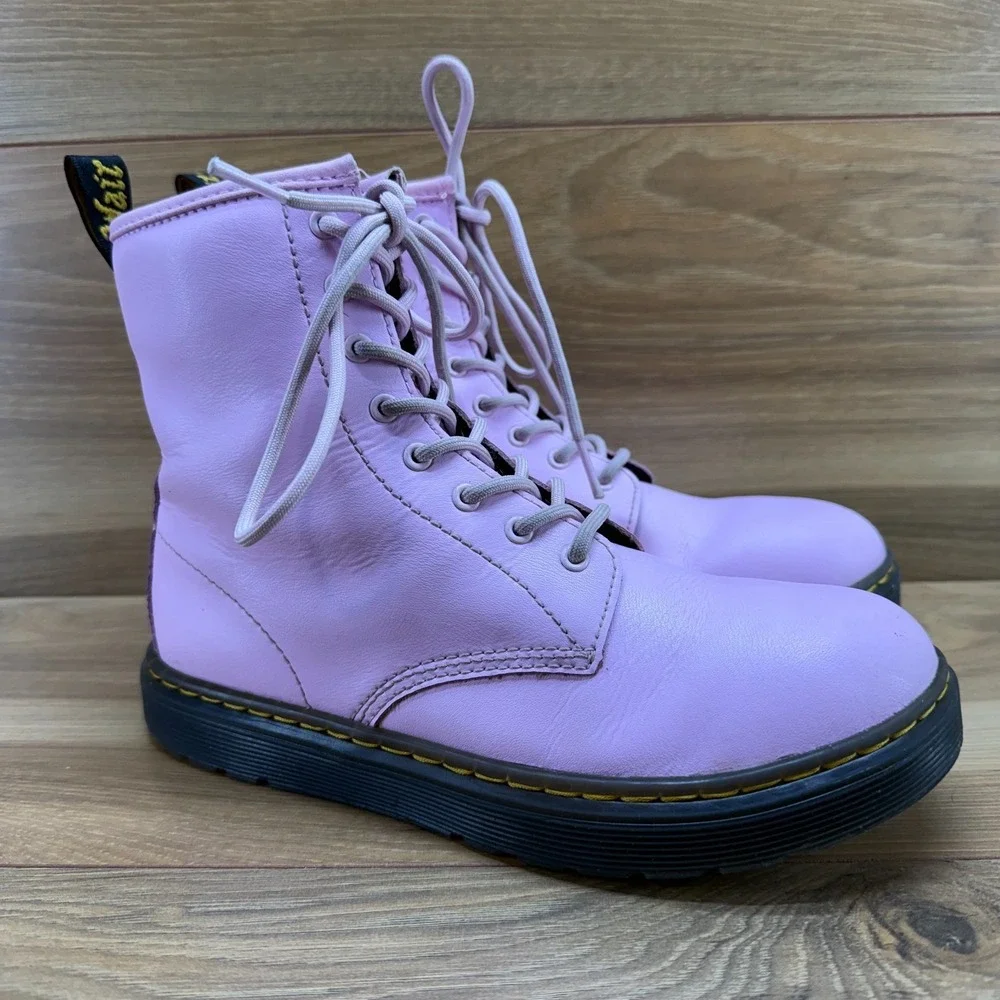 Dr Martens Youth Girls Zavala Boots 5 EU 37 Pink Zipper Casual Punk
